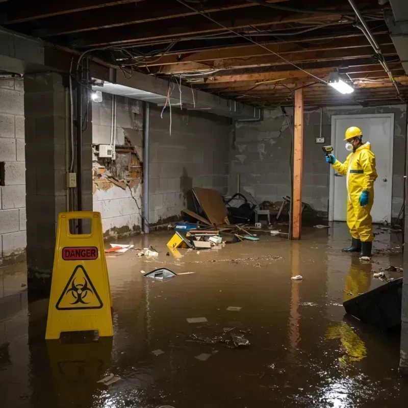 Flooded Basement Electrical Hazard in West Albany, NY Property